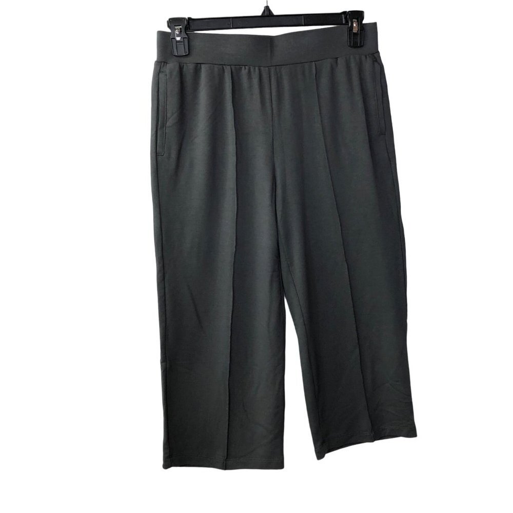RUBY RD KNIT CAPRI WIDE LEG PANTS PET SM NEW WITH TAG